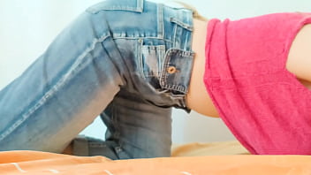 Cumming through my jeans while my roommate isn't looking - DepravedMinx