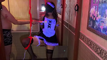 miandsao - SM play with a masochistic maid cosplay married woman with a rope. Continuous organ with electric play and vibrator -